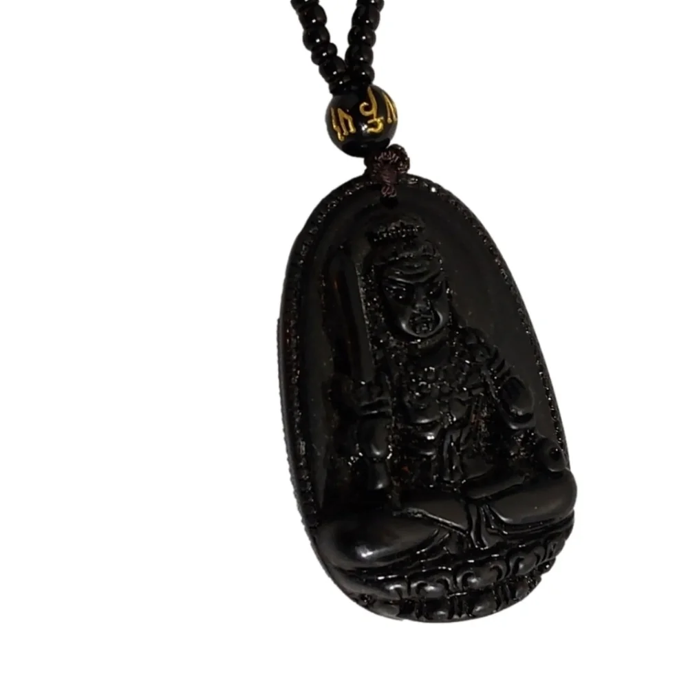 ASIAN‎ UNISEX BLACK RESINS SPIRITUAL NECKLACE